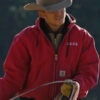 Jefferson White Yellowstone S04 Jimmy Hurdstrom Red Hoodie