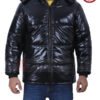 Mens Hooded Puffer Black jacket