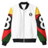 8 Ball 90s White Bomber Jacket