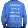 Mens Blue Peace is Power Sweatshirt