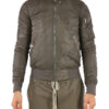 Rick Owens Grey Raglan Bomber Jacket