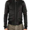 Rick Owens Raglan Bomber Leather Jacket