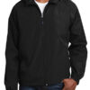 Black Sport Tek Hooded Raglan Jacket