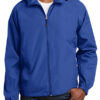 Blue Sport Tek Hooded Raglan Jacket