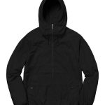 Supreme cotton hooded hot sale raglan jacket black