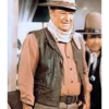 The Cowboys John Wayne Brown Leather Vest