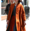 The Marvelous Mrs. Maisel Rachel Brosnahan Orange Coat