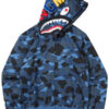 Bape Shark Head Blue Hoodie