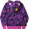 Bape Shark Head Unisex Purple Hoodie