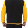 Black and Yellow Bomber Jacket For Men