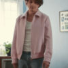 Charlie Puth Light Switch Pink Leather Jacket