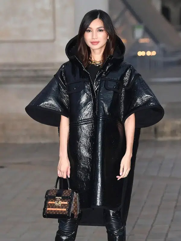 Gemma Chan Black Coat