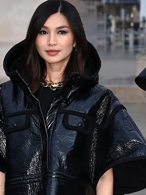 Gemma Chan Black Coat