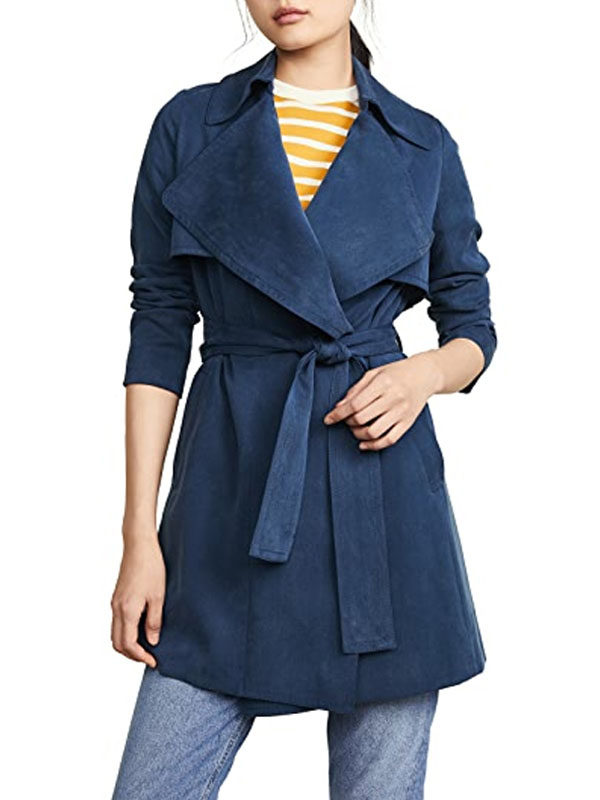 Heartland Lou Fleming Blue Trench Coat