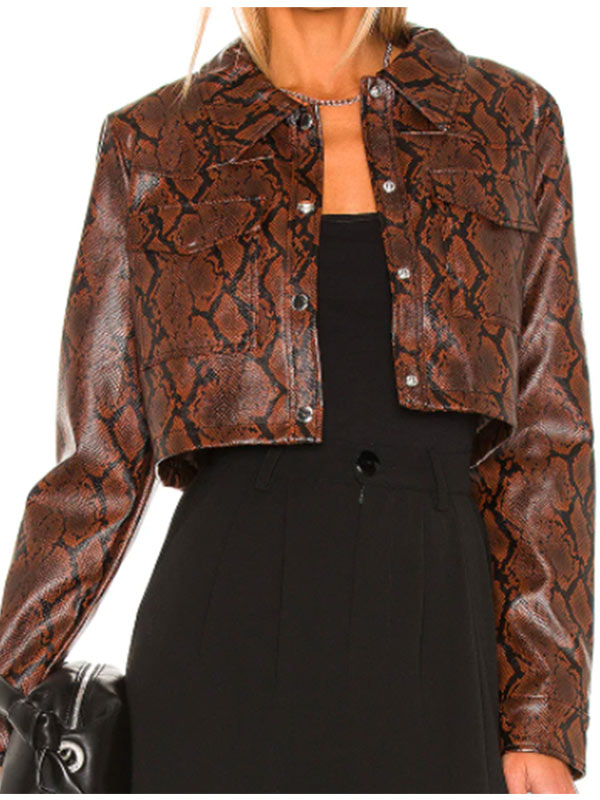 How I Met Your Father Valentina Snake Print Jacket