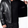 Mens Padded Leather Biker Jacket Inner