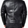 Mens Padded Leather Biker Jacket Vack