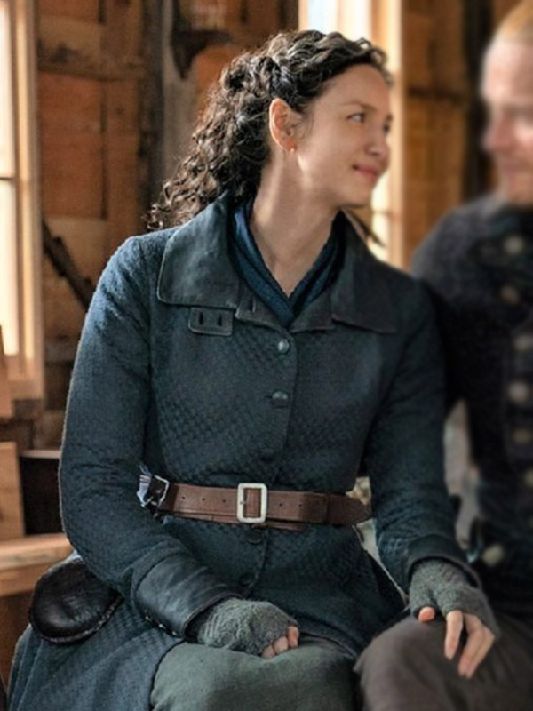 Outlander S05 Claire Randall Wool Coat Front Half