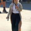 Sandra Bullock Bullet Train Maria Beetle Beige Long Trench Coat