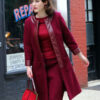 The Marvelous Mrs. Maisel Miriam Maisel Maroon Wool Coat