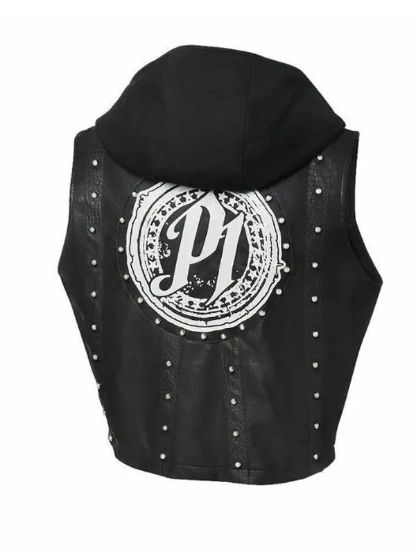 WWE AJ Hooded Black Vest