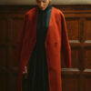 Anatomy of a Scandal Sophie Whitehouse Orange Coat