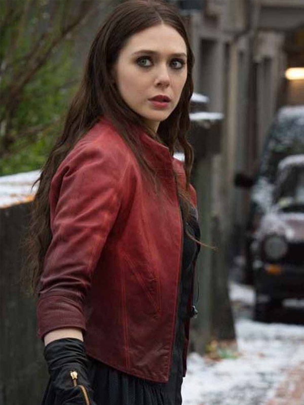 Avengers Age Of Ultron Scarlet Witch Red Jacket