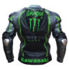 Kawasaki Ninja Leather Motorcycle Racing Jacket Back