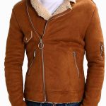 Men's Camel Suede Leather Jacket