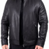 Mens Genuine Leather Biker Jacket