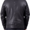 Mens Genuine Leather Biker Jacket Back