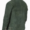 Men's Green Suede Leather Jacket