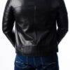 Mens Quilted Motorcycle Leather Jacket Back