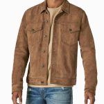 Men's Suede Trucker Jacket