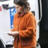 Only Murders In the Building Mabel Mora Wool Orange Jacket