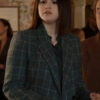 Only Murders in the Building S02 Mabel Mora Plaid Coat