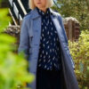 Queens of Mystery Matilda Stone Blue Belted Coat