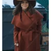 Rosie Perez Brown Coat