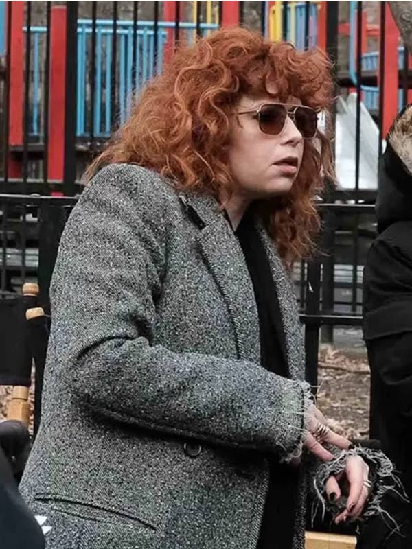 Russian Doll Nadia Vulvokov Grey Wool Coat