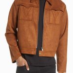 Shirt Style Men's Suede Jacket