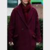 The Flight Attendant Ani Mouradian Maroon Coat