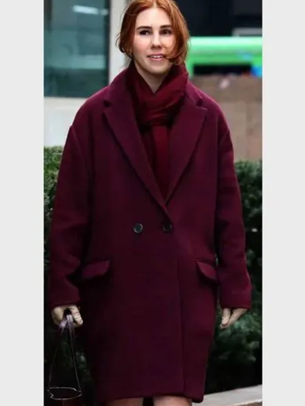 The Flight Attendant Ani Mouradian Maroon Coat