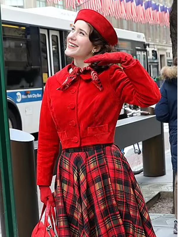 The Marvelous Mrs. Maisel Rachel Brosnahan Red Jacket