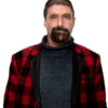 WWE Wrestler Mick Foley Red Coat