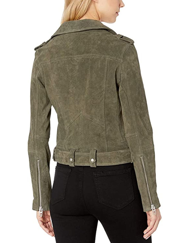 Women's Suede Moto Jacket