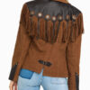 Cripple Creek Fringed Suede Leather Jacket Women's