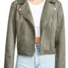 Women's Faux Suede Moto Jacket