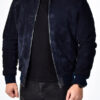 Mens-Bomber-Suede-leather-Jacket