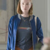 Ava Hacks Hannah Einbinder Blue Bomber Jacket