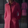 Candy Coated Christmas Molly McCook Pink Trench Coat